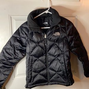 The North Face XS black puffer jacket